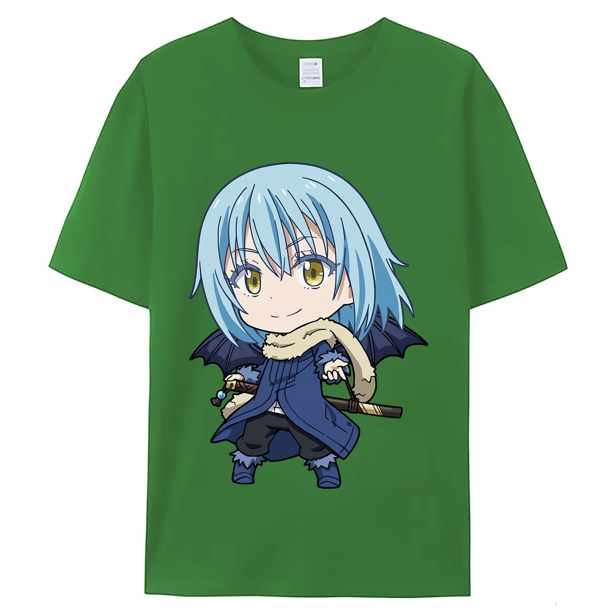 （画像用） 転スラ Regarding Reincarnated to Slime レディースカジュアルプリントTシャツ（綿100％）